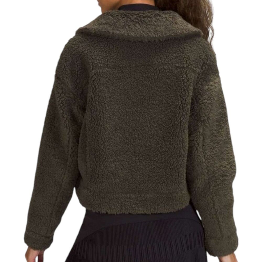 Lululemon Textured Fleece Button Jacket Womens 14… - image 6